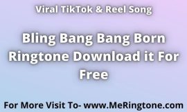 Bling Bang Bang Born Ringtone Download For Free