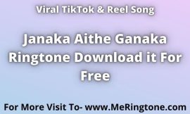 Janaka Aithe Ganaka Ringtone Download For Free