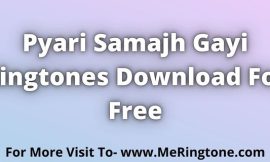 Pyari Samajh Gayi Ringtone Download For Free