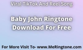 Baby John Ringtone Download For Free