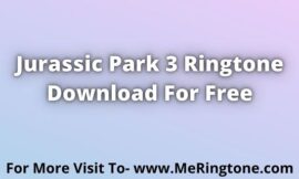 Jurassic Park 3 Ringtone Download For Free